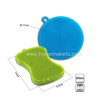 Silicone Sponge Brush 2PCS